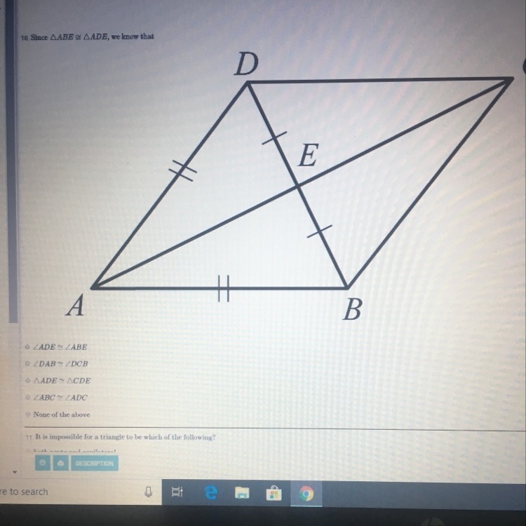 Since triangle ABE ......-example-1