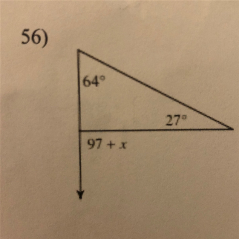 Question 56) Solve for x.-example-1