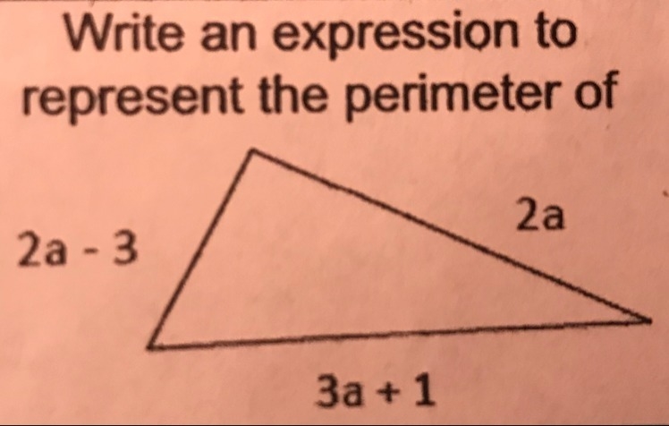 Write an expression to represent the perimeter of:-example-1