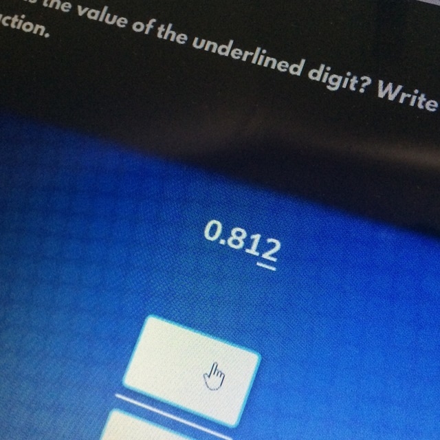 “What is the value of the underlined digit? Write your answer as a fraction.”-example-1