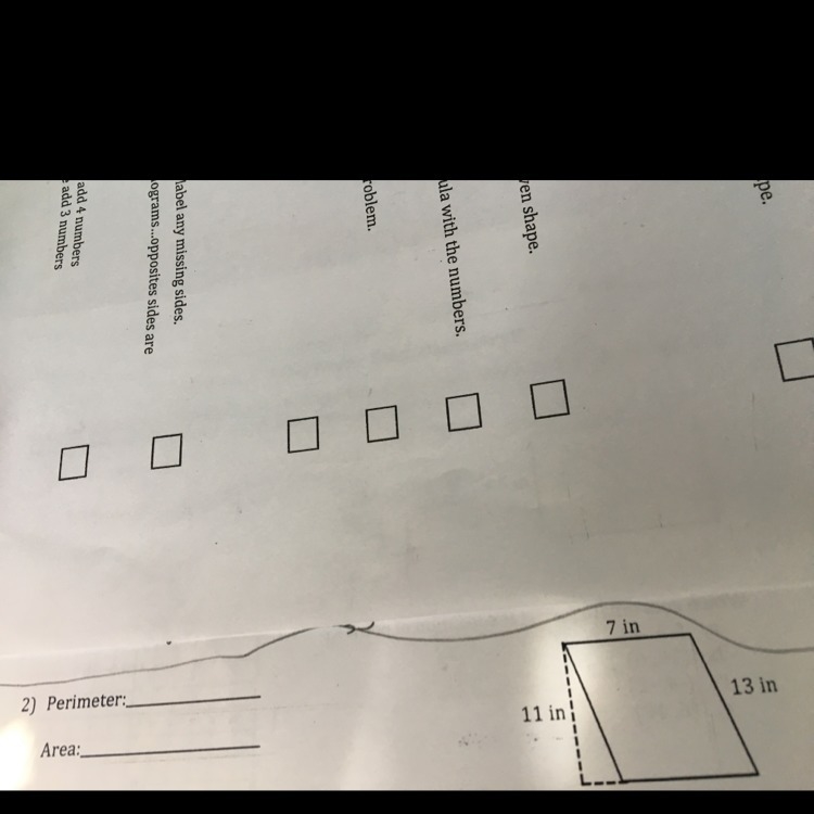 please give me the area and perimeter for this shape and if possible please show your-example-1