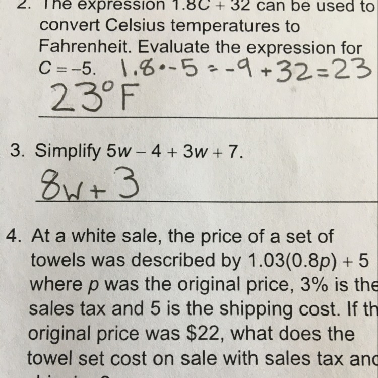 Am I correct for 2 and 3?-example-1