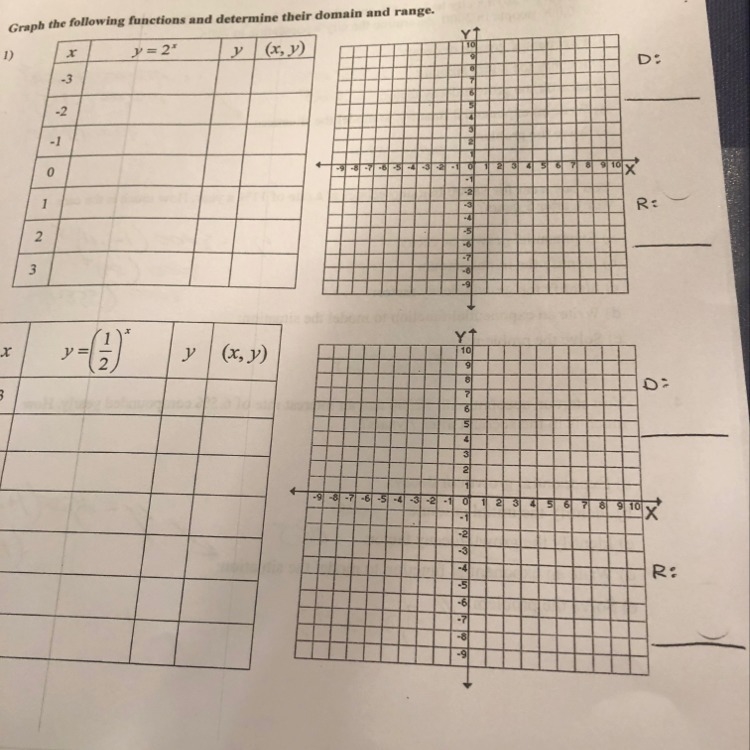 I have no idea how to determine the domain an range once I work these out. Can someone-example-1