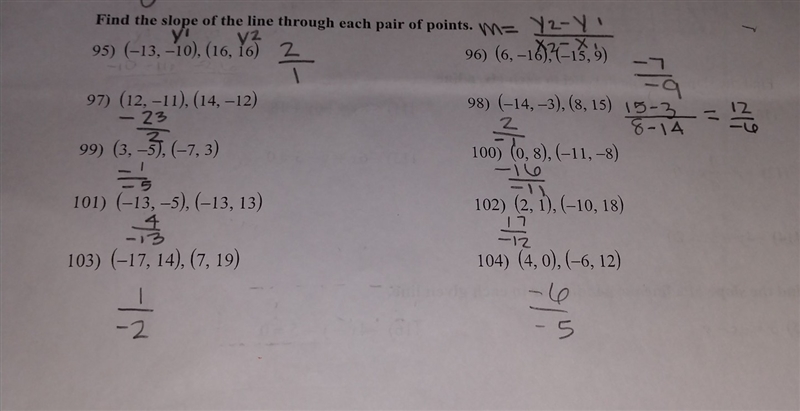 Find the slope of the line through each pair of points-example-1