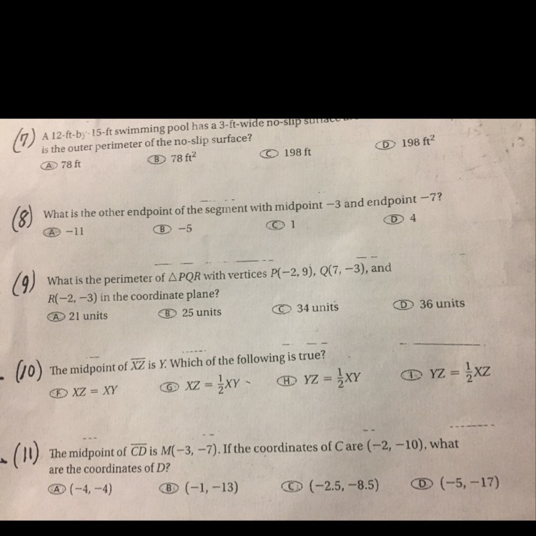 Answers for number 8 and 11 ?-example-1