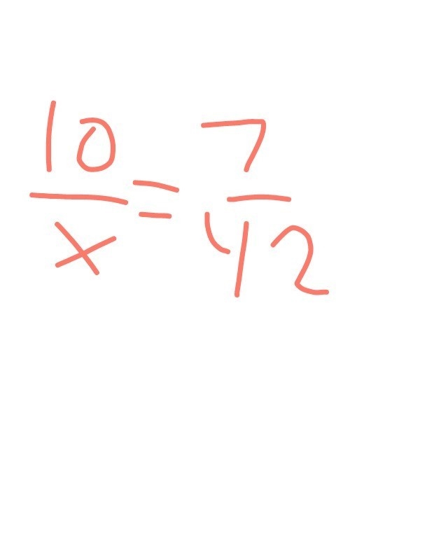 10/x = 7/42 what is x-example-1