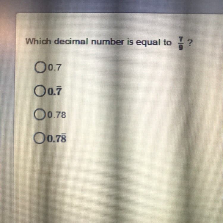 The numbers r really small it says 7/9-example-1