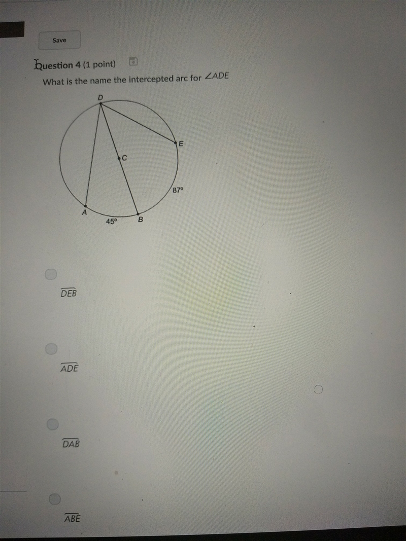 What is the name of the intercepted for ade-example-1