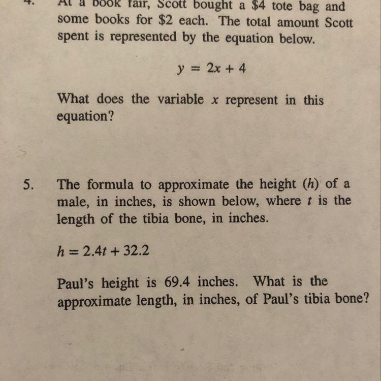 I need help with #5 please help and I need the work-example-1