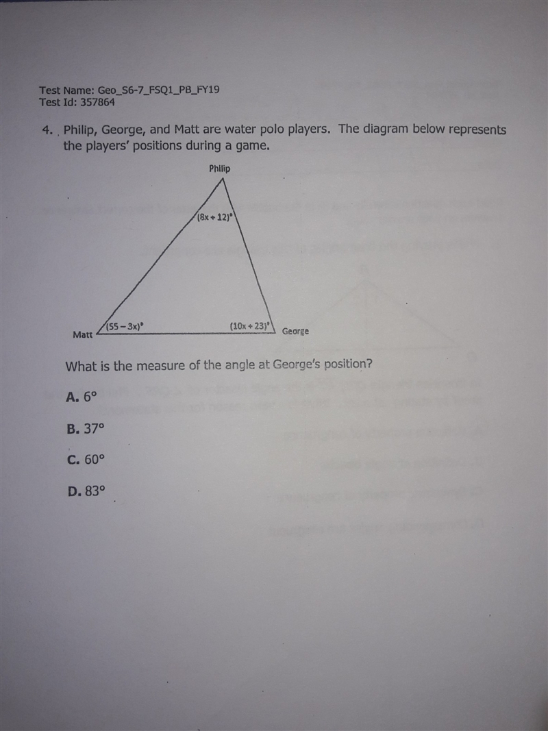 How to find the measure of a triangle?-example-1