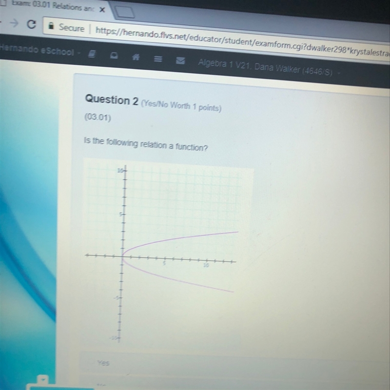 Is the following relation a function ?-example-1