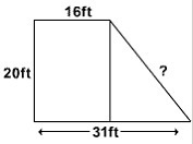 What is the length of the missing side? What is the area of the figure? Show ALL work-example-1