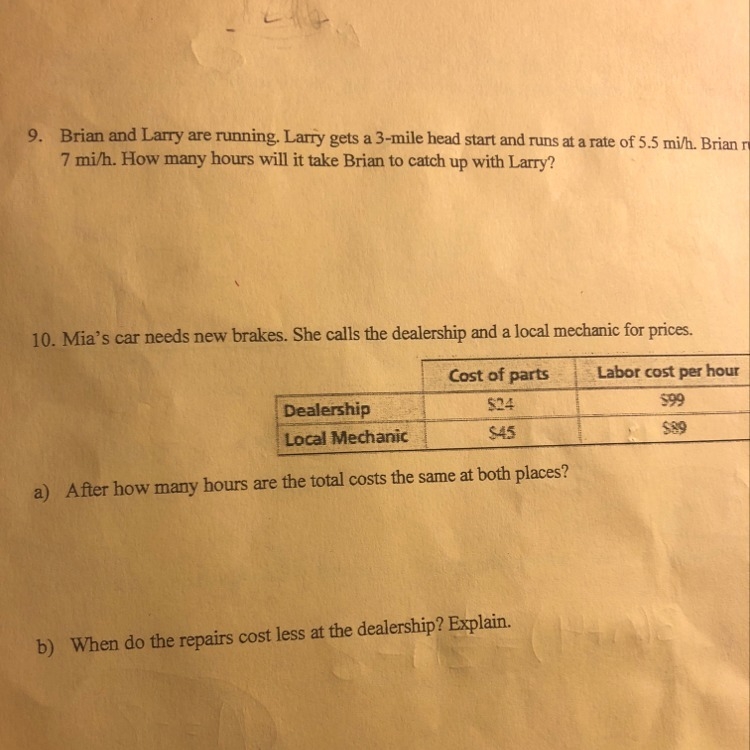 Can you help me solve 10 a and b-example-1