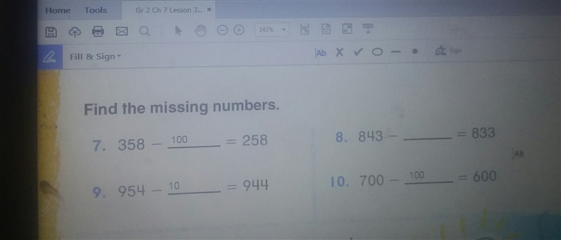 Find the missing numbers is 7 and 9 and 10 right if not what are the answers for 7 and-example-1