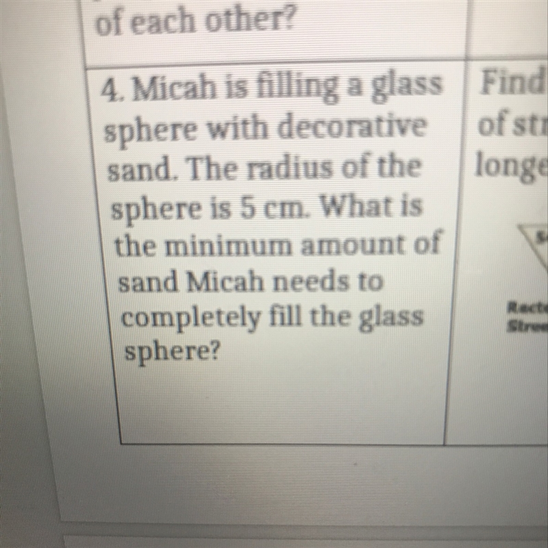 Would I use the volume formula and what answer would I get?-example-1