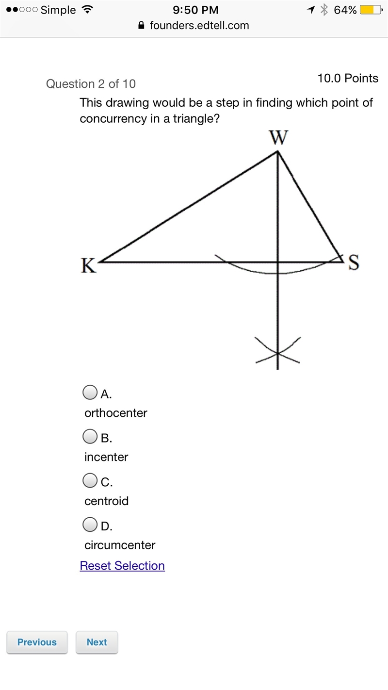 Geometry math question no Guessing and Please show work thank you-example-1