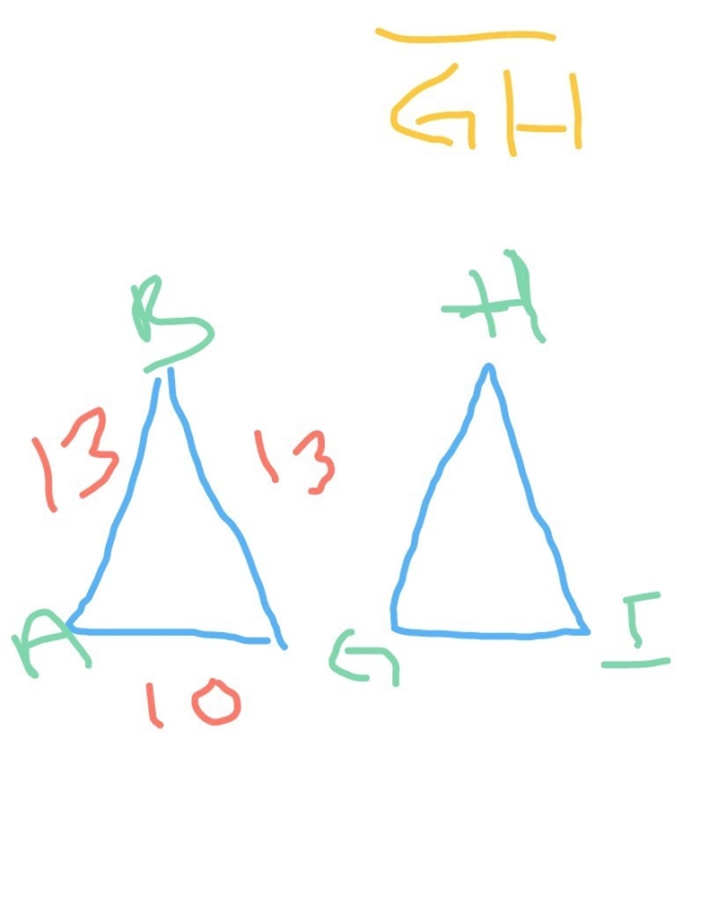 If ABC congruent to GHI what us the length of Gh-example-1