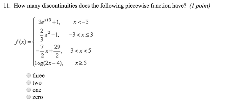 How many discontinuities does the piecewise function have.?-example-1