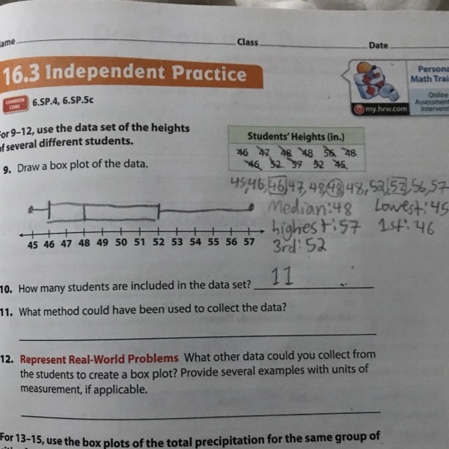 What method could have been used to collect the data?-example-1