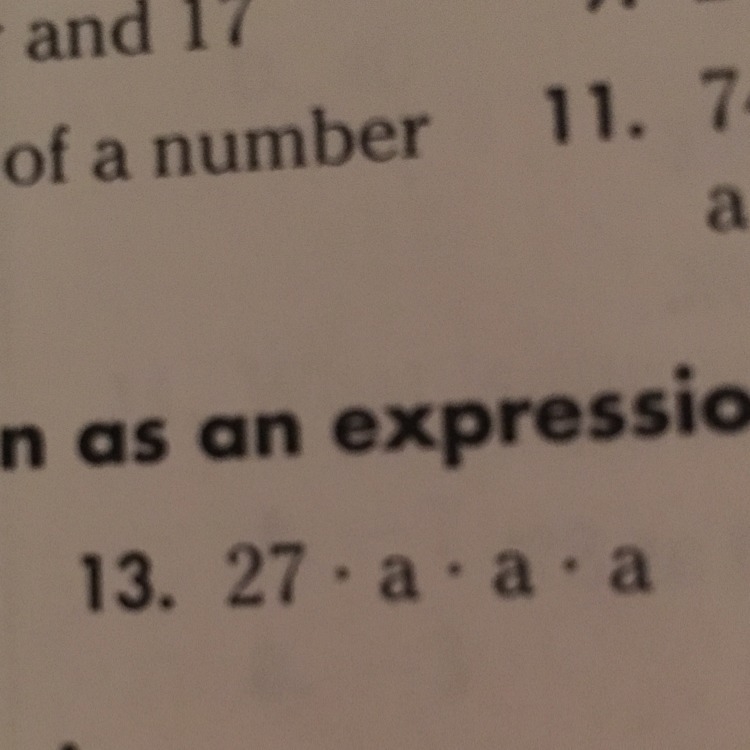 27 • a • a • a as an expression?-example-1