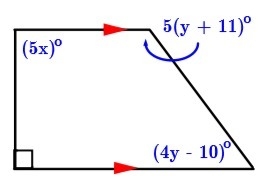 8. Find the values for x and y (2 points)-example-1