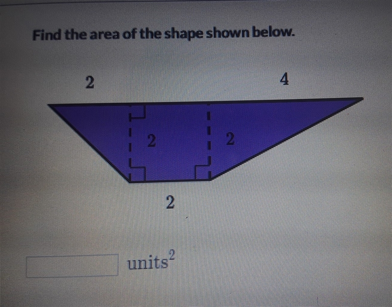 How much units squared is this shape-example-1