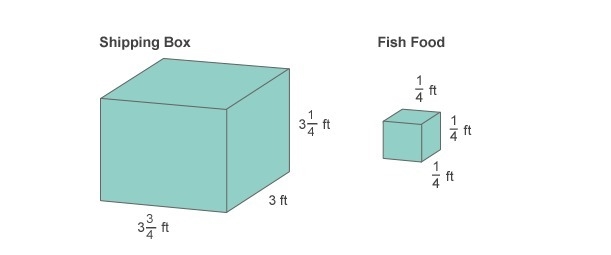 HLP ASAP! how many fish food boxes can fit into the shipping boxes? show your wokr-example-1