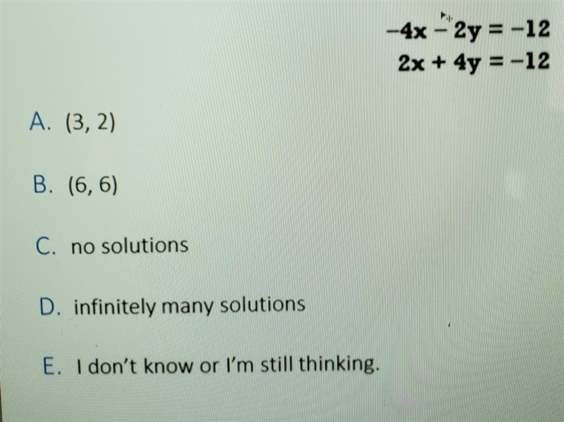 Solve the system by the elimination method-example-1