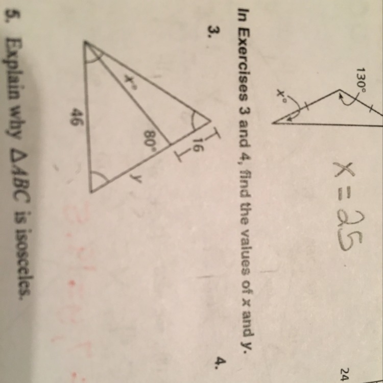 How to solve for x and y-example-1