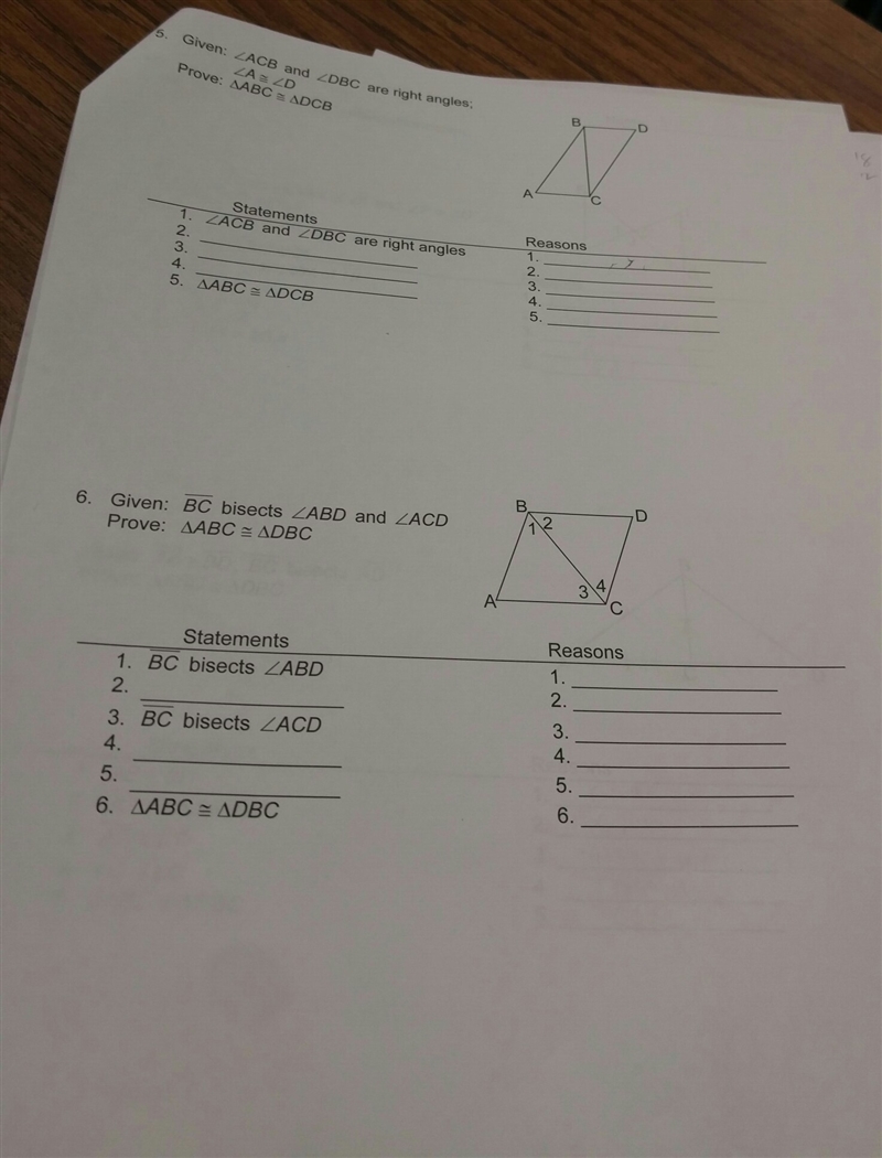 Can someone help me with triangle proofs Will report fake comments. Really need help-example-1