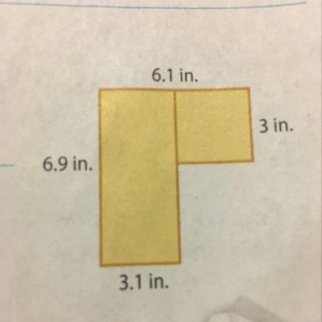 What is the area of the figure at the right. Justify your procedure?-example-1