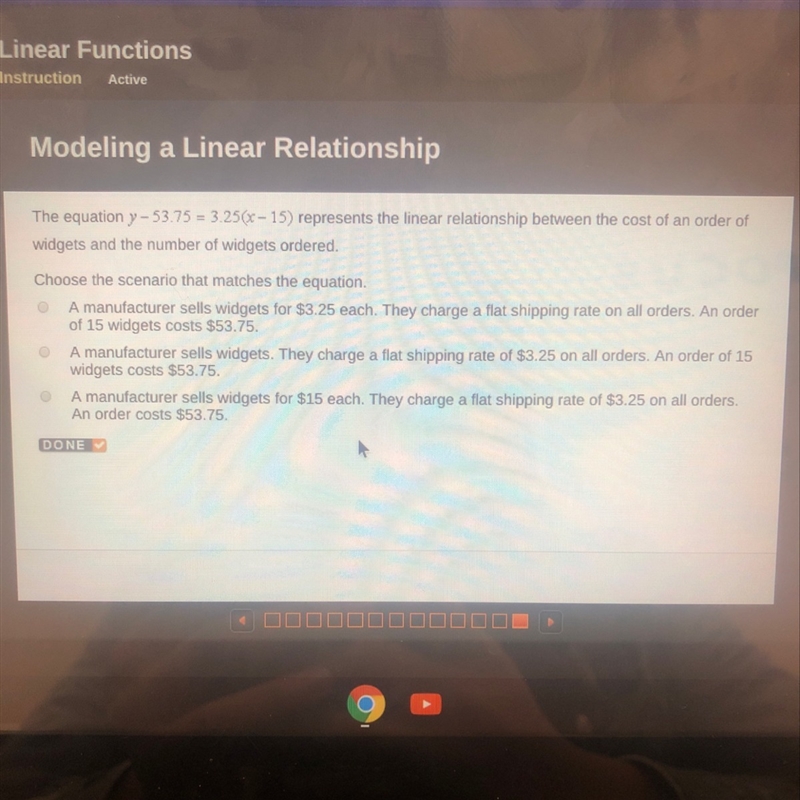 Choose the scenario that matches the equation?-example-1