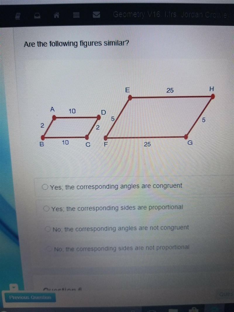 Are the following figures similar-example-1