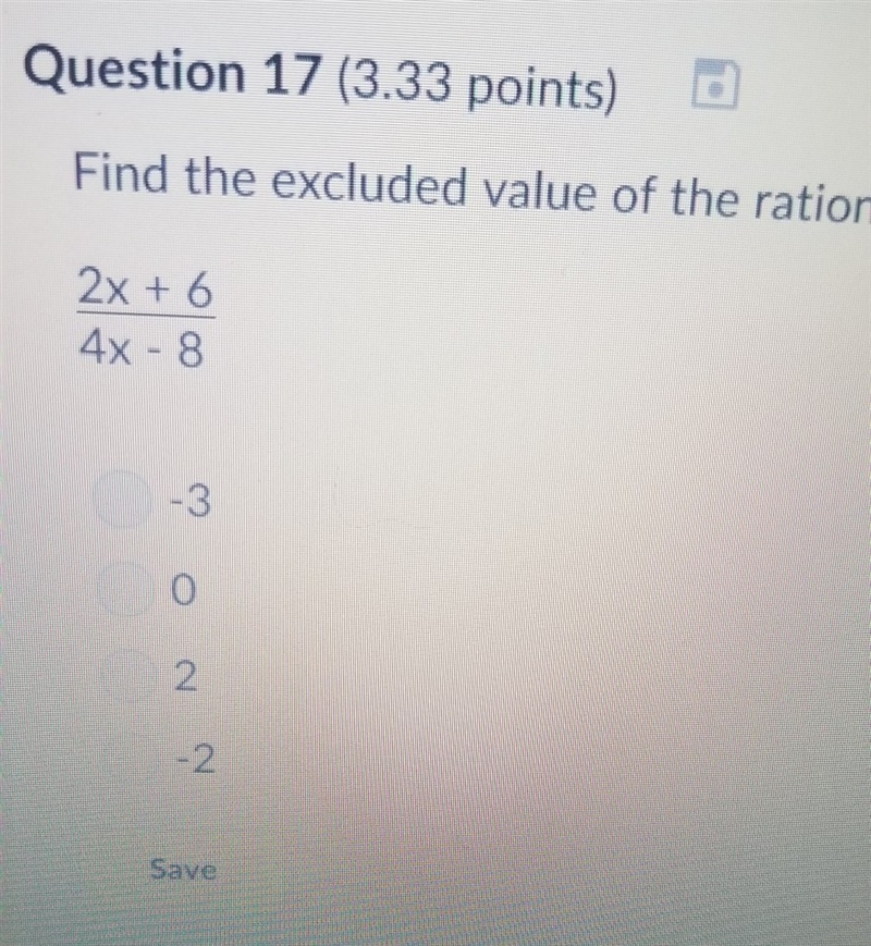 Find the calculated value of the rational expression 2x + 6/4x - 8-example-1