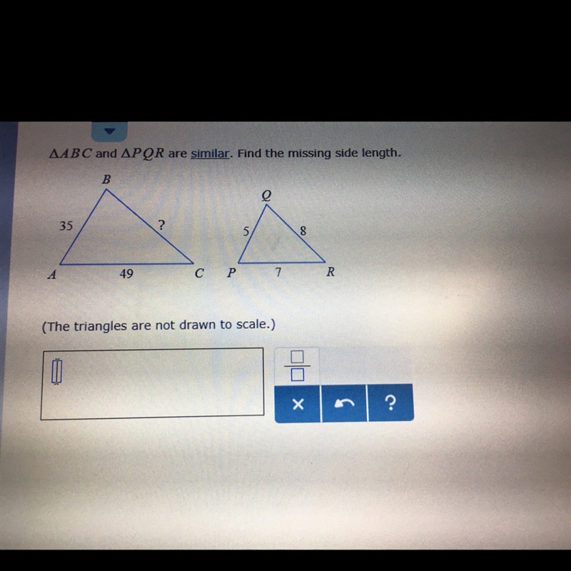 Help me find the missing length pleaseeee-example-1