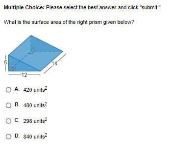 Whats the surface area of the prism below,and please explain how you got the answer-example-1