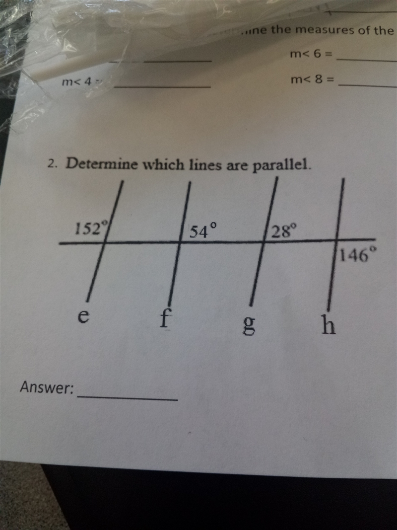 Determine which lines are parallel-example-1