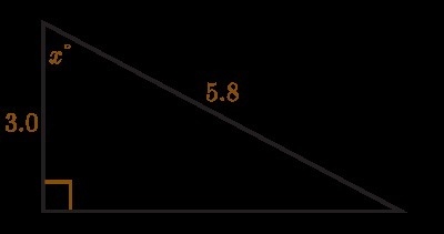 Find the value of x. Round to the nearest degree. 31 degrees 27 degrees 63 degrees-example-1