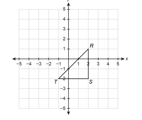 [50 pts.] Draw the image of RST under the dilation with scale factor 5/3 and center-example-1