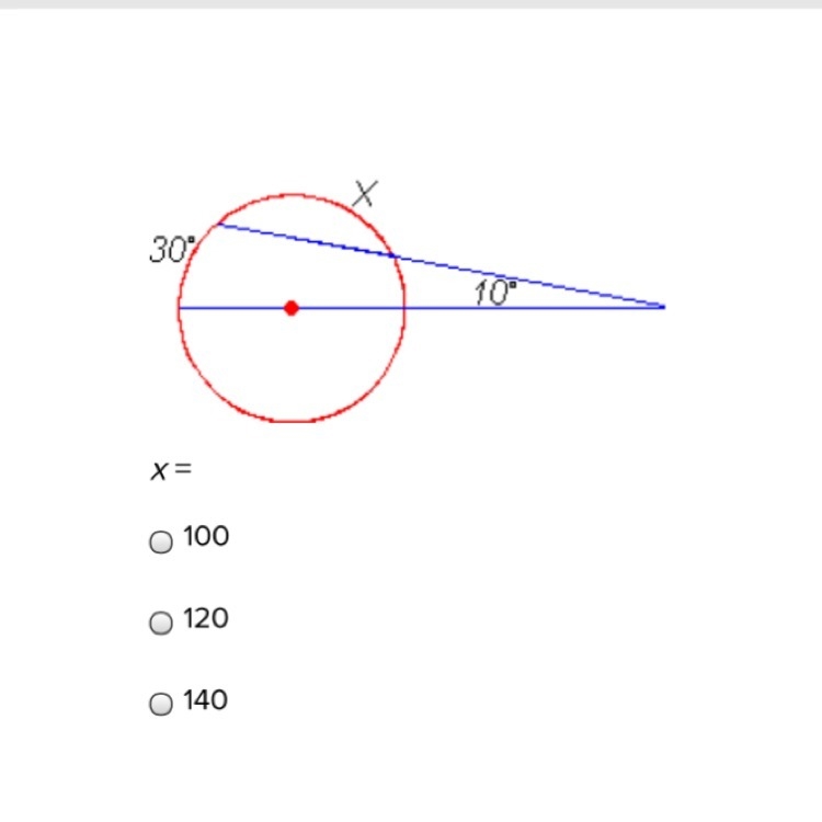 X= A.100 B.120 C.140-example-1