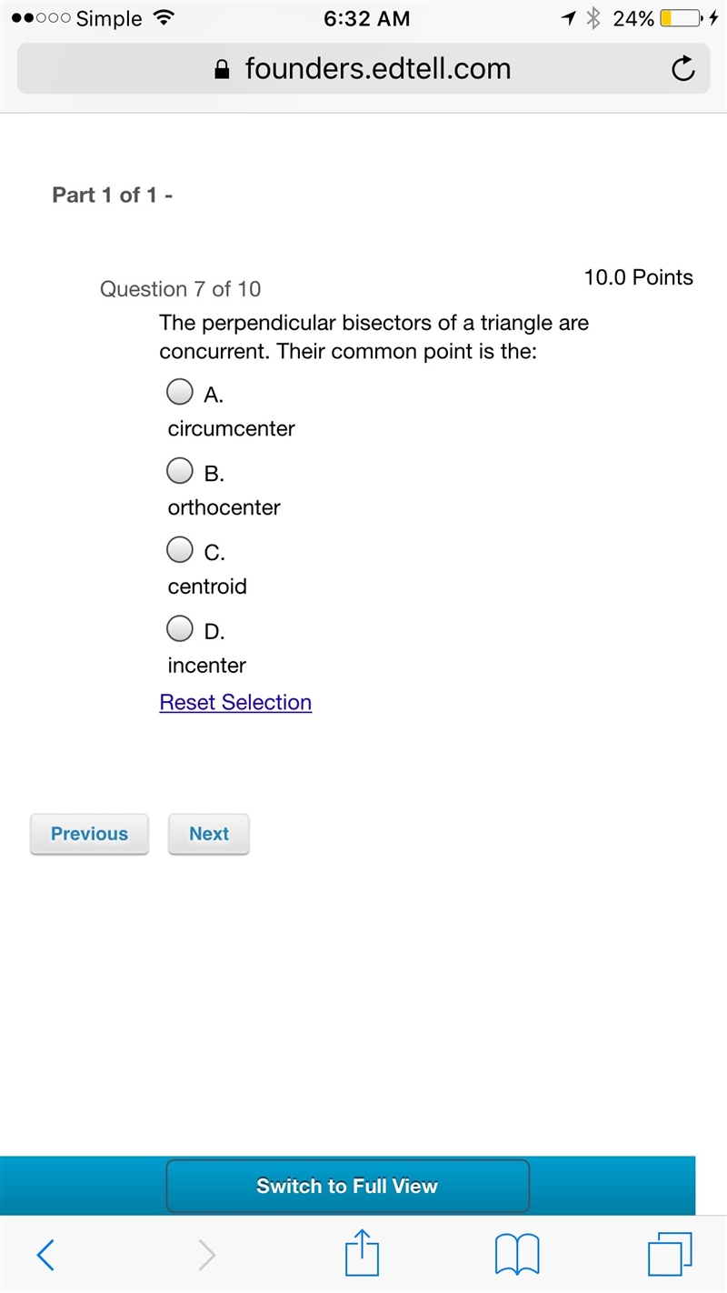 Geometry math question no Guessing and Please show work thank you-example-1