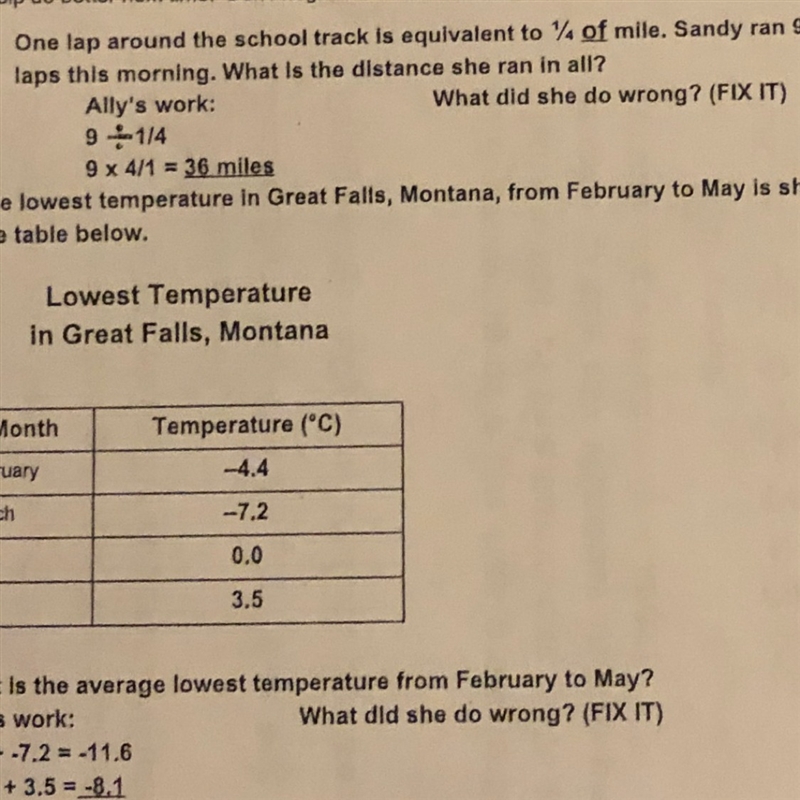 One lap around the school track is equivalent to 1/4 of a mile Sandy Ran nine Lap-example-1