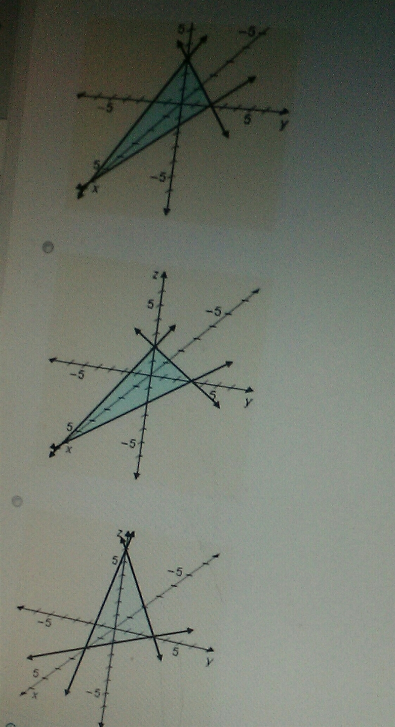 Graph the equation x+2y+3z=6-example-1