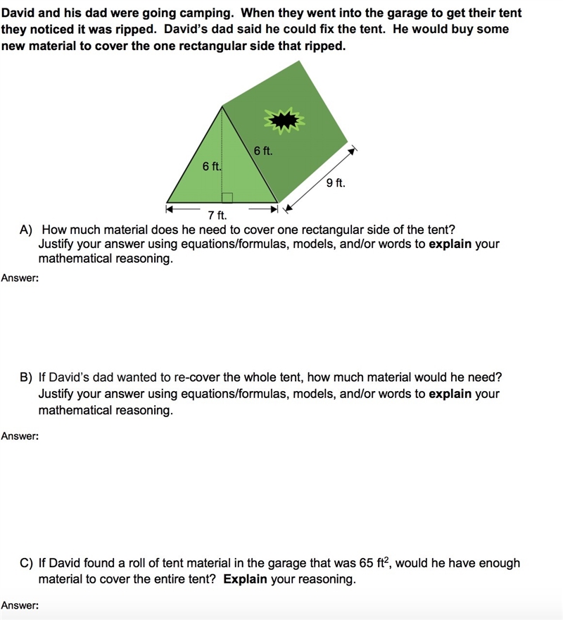 Someone help is this right. i answered: A) How much material does he need to cover-example-1