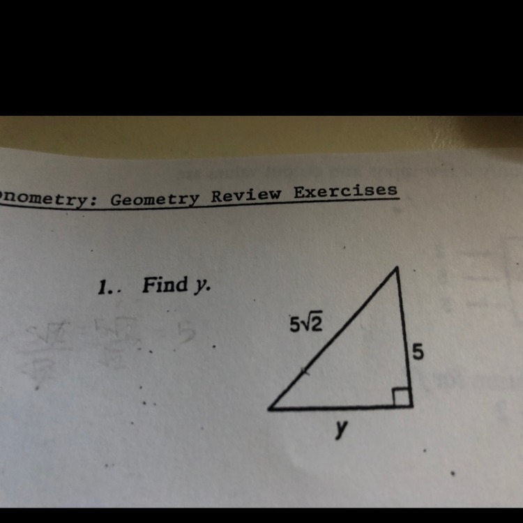 In a triangle find y-example-1