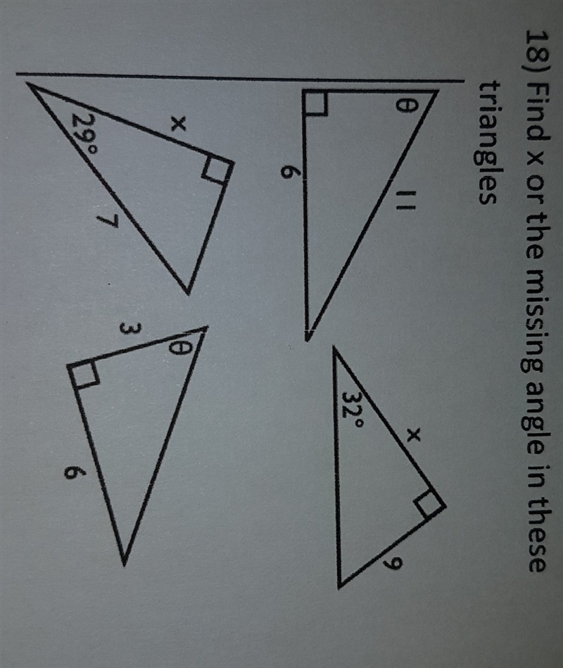 Find x in the triangles-example-1