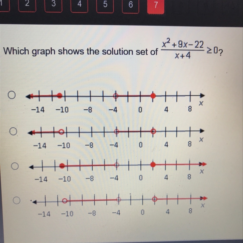 Which graph shows the solution set of (image)-example-1