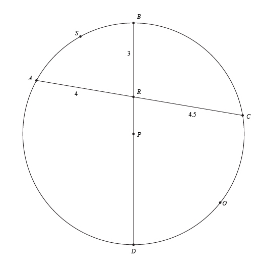 Consider the circle below and all of its markings and then answer the following questions-example-1