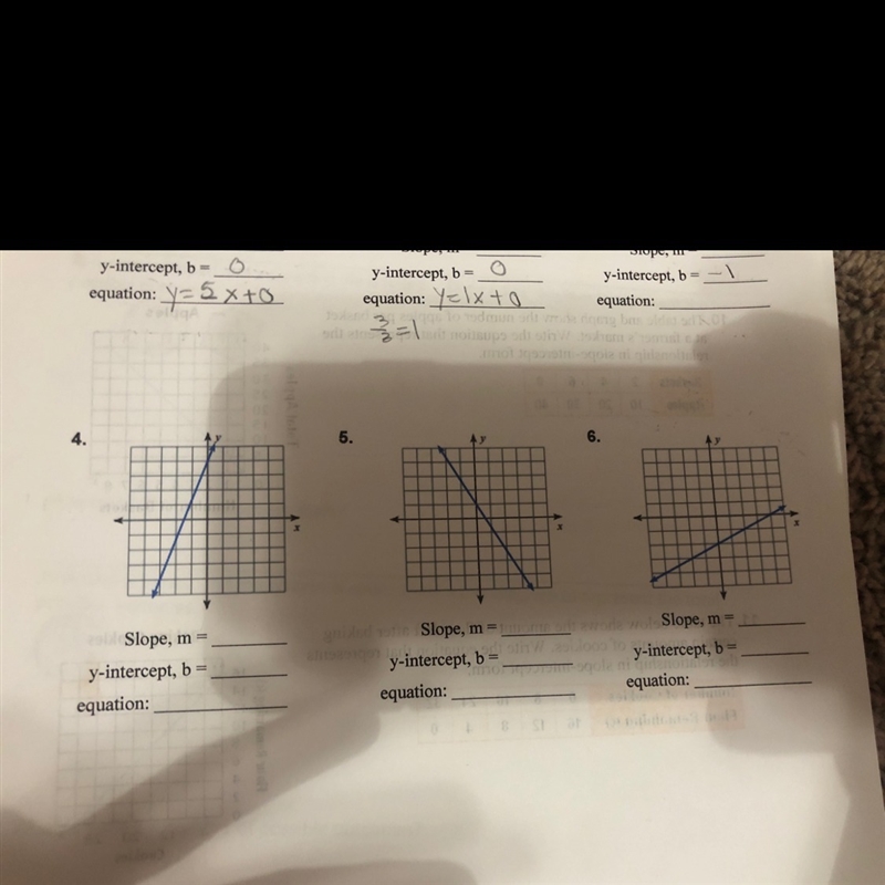 The slope y intercept and the equation of 4,5,6-example-1