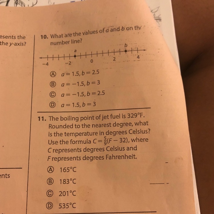 Help me on 10 and 11 please I cant do this Please also provide an explanation-example-1